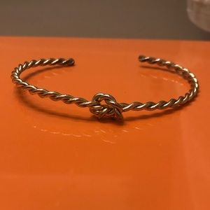 Gold top knot wrap bracelet